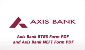 Download Axis Bank RTGS and NEFT Form PDF